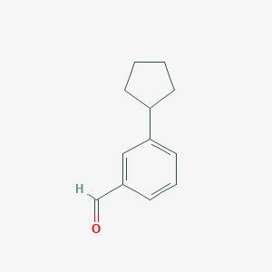 molecular formula C12H14O B2604356 3-Cyclopentylbenzaldehyde CAS No. 201851-05-0