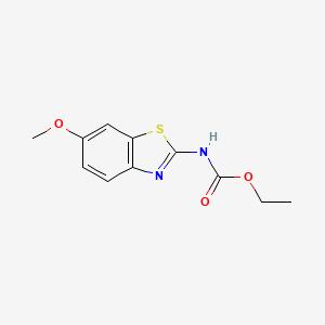molecular formula C11H12N2O3S B2604359 ethyl N-(6-methoxy-1,3-benzothiazol-2-yl)carbamate CAS No. 31898-59-6