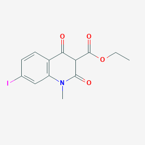 B2604363 Ethyl 7-iodo-1-methyl-2,4-dioxo-1,2,3,4-tetrahydroquinoline-3-carboxylate CAS No. 1909325-97-8