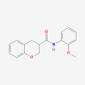 molecular formula C17H17NO3 B2604365 N-(2-甲氧基苯基)-3,4-二氢-2H-色烯-3-甲酰胺 CAS No. 941897-75-2