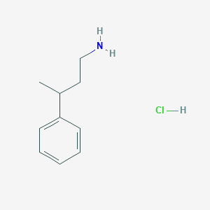 molecular formula C10H16ClN B2604379 (3-Phenylbutyl)amine hydrochloride CAS No. 1201907-52-9; 38135-56-7