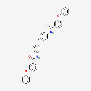 molecular formula C39H30N2O4 B2604385 3-phenoxy-N-[4-[[4-[(3-phenoxybenzoyl)amino]phenyl]methyl]phenyl]benzamide CAS No. 313648-02-1