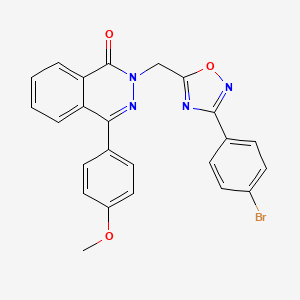 molecular formula C24H17BrN4O3 B2604391 2-((3-(4-溴苯基)-1,2,4-恶二唑-5-基)甲基)-4-(4-甲氧基苯基)酞嗪-1(2H)-酮 CAS No. 1189444-75-4