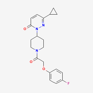 6-Cyclopropyl-2-[1-[2-(4-fluorophenoxy)acetyl]piperidin-4-yl]pyridazin-3-one