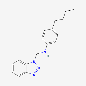 molecular formula C17H20N4 B2604410 N-(1H-1,2,3-benzotriazol-1-ylmethyl)-4-butylaniline CAS No. 122062-66-2