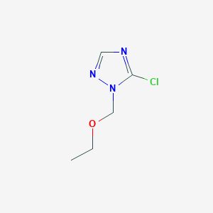 molecular formula C5H8ClN3O B2604414 5-氯-1-(乙氧基甲基)-1H-1,2,4-三唑 CAS No. 1807977-29-2