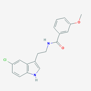 N-[2-(5-chloro-1H-indol-3-yl)ethyl]-3-methoxybenzamide