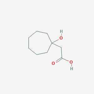molecular formula C9H16O3 B2604426 2-(1-羟基环庚基)乙酸 CAS No. 99183-12-7