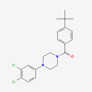 molecular formula C21H24Cl2N2O B2604438 1-(4-Tert-butylbenzoyl)-4-(3,4-dichlorophenyl)piperazine CAS No. 866150-79-0