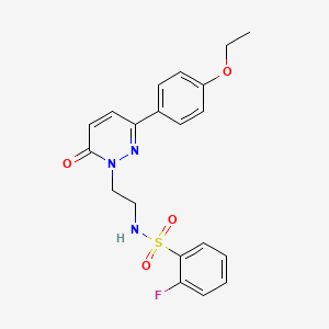N-(2-(3-(4-ethoxyphenyl)-6-oxopyridazin-1(6H)-yl)ethyl)-2-fluorobenzenesulfonamide