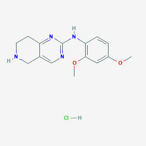 N-(2,4-Dimethoxyphenyl)-5,6,7,8-tetrahydropyrido[4,3-d]pyrimidin-2-amine;hydrochloride