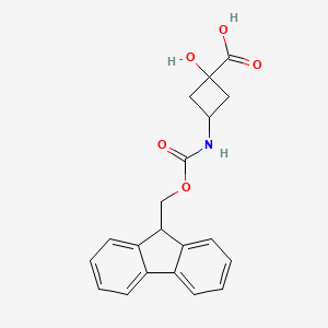 3-(9H-Fluoren-9-ylmethoxycarbonylamino)-1-hydroxycyclobutane-1-carboxylic acid