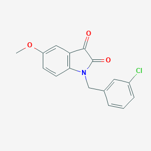 molecular formula C16H12ClNO3 B260447 1-(3-chlorobenzyl)-5-methoxy-1H-indole-2,3-dione 