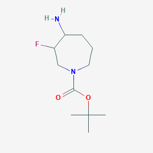 tert-butyl 4-amino-3-fluoroazepane-1-carboxylate, Mixture of diastereomers