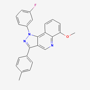 molecular formula C24H18FN3O B2604492 1-(3-fluorophenyl)-6-methoxy-3-(4-methylphenyl)-1H-pyrazolo[4,3-c]quinoline CAS No. 932329-21-0
