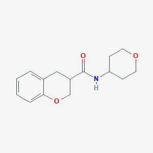 molecular formula C15H19NO3 B2604493 N-(Oxan-4-yl)-3,4-dihydro-2H-chromene-3-carboxamide CAS No. 2379946-15-1
