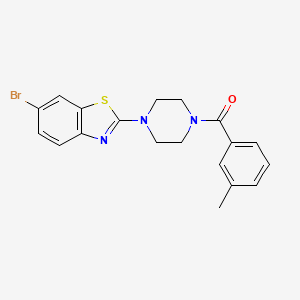 (4-(6-Bromobenzo[d]thiazol-2-yl)piperazin-1-yl)(m-tolyl)methanone