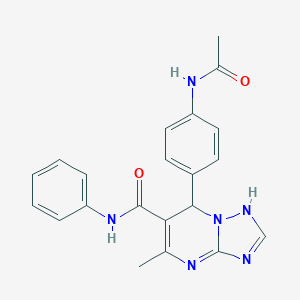 7-(4-acetamidophenyl)-5-methyl-N-phenyl-1,7-dihydro-[1,2,4]triazolo[1,5-a]pyrimidine-6-carboxamide