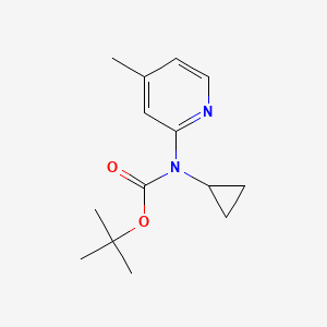 molecular formula C14H20N2O2 B2604505 Tert-butyl N-cyclopropyl-N-(4-methylpyridin-2-yl)carbamate CAS No. 1260807-27-9