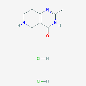molecular formula C8H13Cl2N3O B2604509 2-Methyl-5,6,7,8-tetrahydro-3H-pyrido[4,3-d]pyrimidin-4-one;dihydrochloride CAS No. 109266-95-7