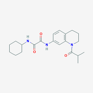 N1-cyclohexyl-N2-(1-isobutyryl-1,2,3,4-tetrahydroquinolin-7-yl)oxalamide
