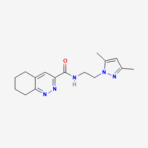 N-[2-(3,5-Dimethylpyrazol-1-yl)ethyl]-5,6,7,8-tetrahydrocinnoline-3-carboxamide