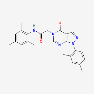 2-(1-(2,4-dimethylphenyl)-4-oxo-1H-pyrazolo[3,4-d]pyrimidin-5(4H)-yl)-N-mesitylacetamide