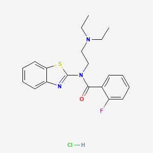N-(benzo[d]thiazol-2-yl)-N-(2-(diethylamino)ethyl)-2-fluorobenzamide hydrochloride