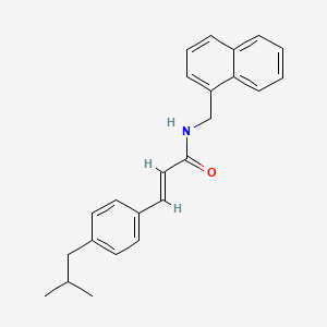 3-(4-isobutylphenyl)-N-(1-naphthylmethyl)acrylamide