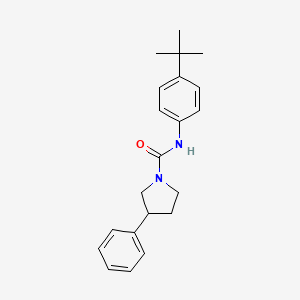 N-(4-(tert-butyl)phenyl)-3-phenylpyrrolidine-1-carboxamide