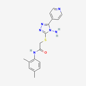 2-{[4-amino-5-(pyridin-4-yl)-4H-1,2,4-triazol-3-yl]sulfanyl}-N-(2,4-dimethylphenyl)acetamide