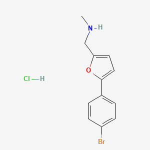 {[5-(4-Bromophenyl)furan-2-yl]methyl}(methyl)amine hydrochloride