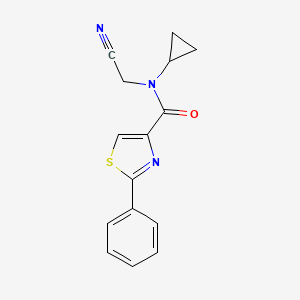 N-(cyanomethyl)-N-cyclopropyl-2-phenyl-1,3-thiazole-4-carboxamide