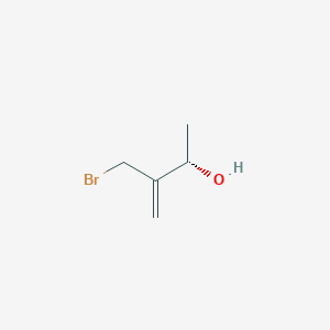 molecular formula C5H9BrO B2604571 (2S)-3-(bromomethyl)but-3-en-2-ol CAS No. 736158-13-7