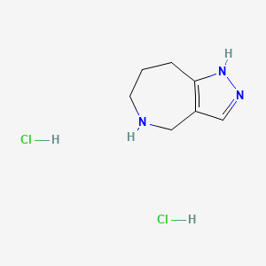 2H,4H,5H,6H,7H,8H-pyrazolo[4,3-c]azepine dihydrochloride