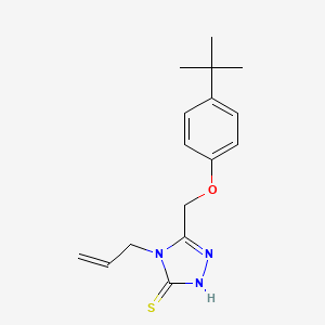 4-allyl-5-[(4-tert-butylphenoxy)methyl]-4H-1,2,4-triazole-3-thiol