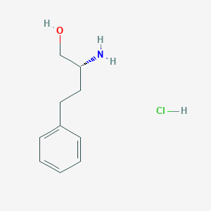 molecular formula C10H16ClNO B2604610 (2R)-2-amino-4-phenylbutan-1-ol hydrochloride CAS No. 151005-63-9