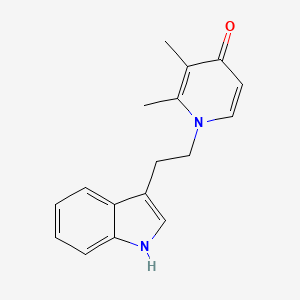 molecular formula C17H18N2O B2604619 1-[2-(1H-吲哚-3-基)乙基]-2,3-二甲基-4(1H)-吡啶酮 CAS No. 861206-57-7