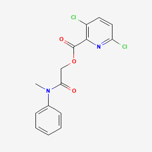 molecular formula C15H12Cl2N2O3 B2604648 [2-(N-methylanilino)-2-oxoethyl] 3,6-dichloropyridine-2-carboxylate CAS No. 1090886-20-6