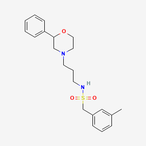 N-(3-(2-phenylmorpholino)propyl)-1-(m-tolyl)methanesulfonamide