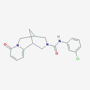 N-(3-chlorophenyl)-8-oxo-1,5,6,8-tetrahydro-2H-1,5-methanopyrido[1,2-a][1,5]diazocine-3(4H)-carboxamide