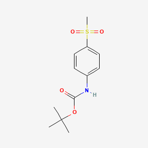 molecular formula C12H17NO4S B2604683 (4-Methanesulfonyl-phenyl)carbamic acid tert-butyl ester CAS No. 1096711-96-4