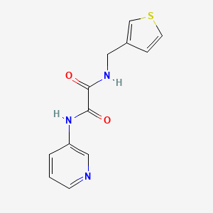 molecular formula C12H11N3O2S B2604684 N1-(吡啶-3-基)-N2-(噻吩-3-基甲基)草酰胺 CAS No. 1251710-35-6