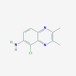 molecular formula C10H10ClN3 B2604693 5-氯-2,3-二甲基喹喔啉-6-胺 CAS No. 2230803-94-6