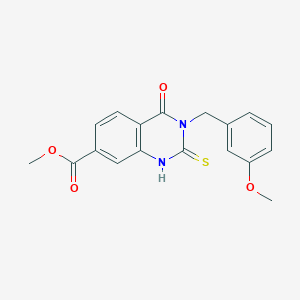 Methyl 3-(3-methoxybenzyl)-4-oxo-2-thioxo-1,2,3,4-tetrahydroquinazoline-7-carboxylate