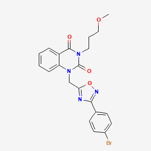 1-((3-(4-bromophenyl)-1,2,4-oxadiazol-5-yl)methyl)-3-(3-methoxypropyl)quinazoline-2,4(1H,3H)-dione
