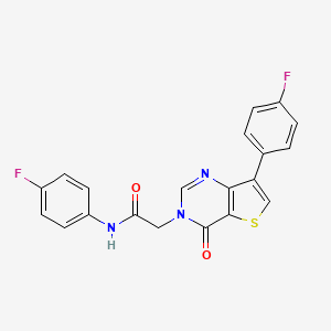 N-(4-fluorophenyl)-2-[7-(4-fluorophenyl)-4-oxothieno[3,2-d]pyrimidin-3(4H)-yl]acetamide
