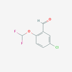molecular formula C8H5ClF2O2 B2604760 5-氯-2-(二氟甲氧基)苯甲醛 CAS No. 145742-68-3
