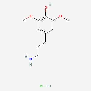 B2604770 4-(3-Aminopropyl)-2,6-dimethoxyphenol hydrochloride CAS No. 54738-28-2