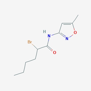 2-bromo-N-(5-methyl-1,2-oxazol-3-yl)hexanamide